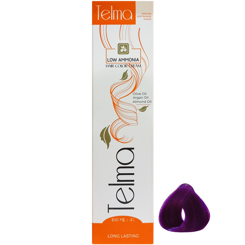 رنگ مو تلما مدل Low Ammonia شماره 11.20 حجم 100 میلی لیتر رنگ بنفش