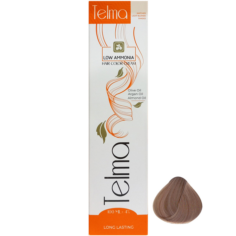 رنگ مو تلما مدل Low Ammonia شماره 5.8 حجم 100 میلی لیتر رنگ قهوه ای شکلاتی روشن