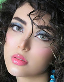 لنز چشم دهب مدل خاکی رنگ سبز