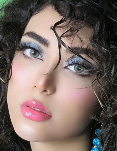 لنز چشم دهب مدل خاکی رنگ سبز