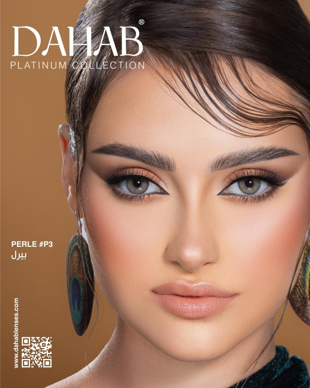 لنز چشم دهب مدل پیرل perle کد 24 رنگ طوسی سبز