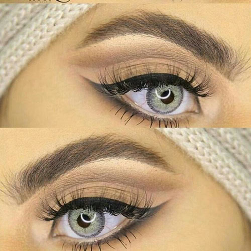 لنز چشم دهب مدل لومیر گری Lomirere Grey کد 03 رنگ طوسی سبز روشن