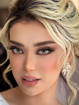 لنز چشم دهب مدل اولیو رنگ سبز