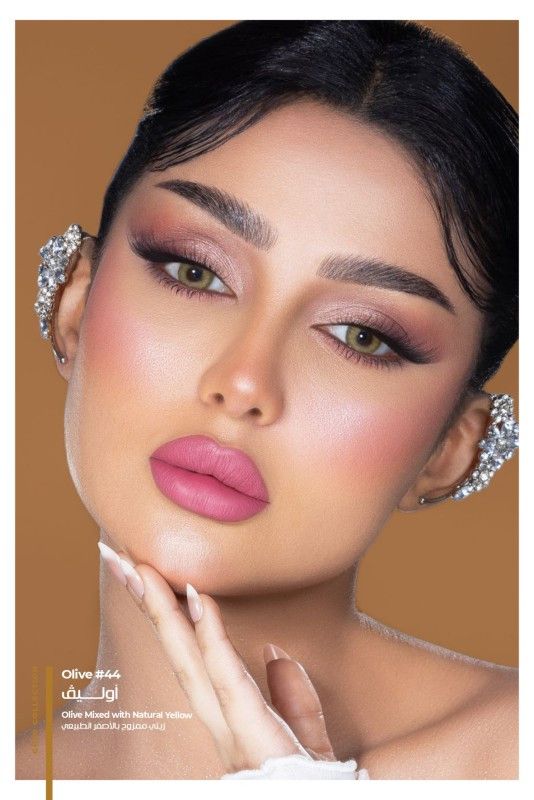 لنز چشم دهب مدل اولیو رنگ سبز