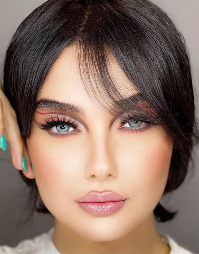 لنز چشم دهب مدل لومیر بلو کد 01 رنگ آبی کهکشانی