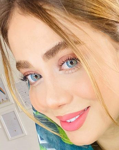 لنز چشم دهب مدل لومیر بلو کد 01 رنگ آبی کهکشانی