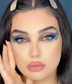 لنز چشم دهب مدل لومیر بلو کد 01 رنگ آبی کهکشانی