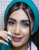 لنز چشم دهب مدل لومیر بلو کد 01 رنگ آبی کهکشانی