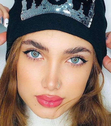 لنز چشم دهب مدل لومیر بلو کد 01 رنگ آبی کهکشانی