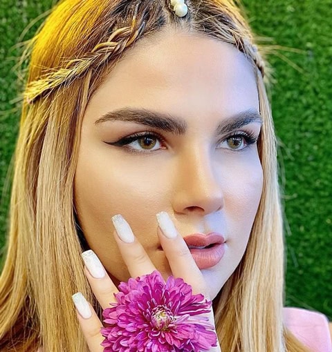 لنز چشم دهب مدل اسموکی کد 25 رنگ عسلی