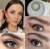 لنزچشم دهب مدل صابرین گری گرین کد 5 رنگ طوسی سبز