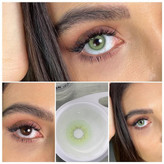 لنز فصلی دهب مدل مینتا کد 25 رنگ سبز روشن دور دار