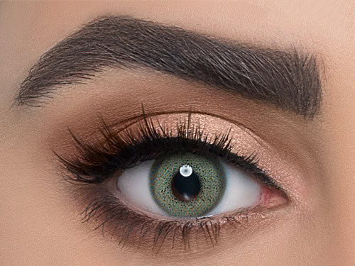 لنز فصلی دهب مدل مینتا کد 25 رنگ سبز روشن دور دار