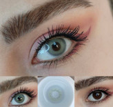 لنز فصلی دهب مدل راین کد 26 رنگ طوسی سبز روشن بدون دور