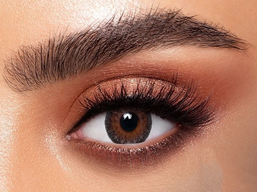 لنز فصلی دهب مدل توپاز کد 12 رنگ عسلی تیره