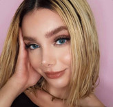 لنز فصلی دهب مدل تیفانی بلو کد 22 رنگ آبی عسلی روشن