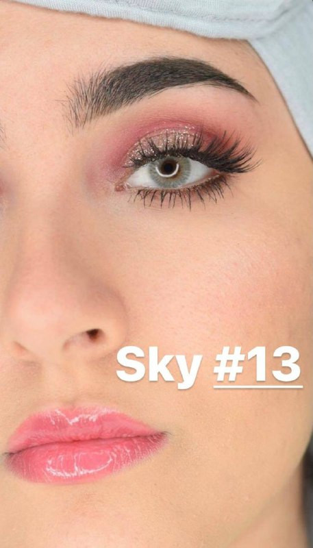 لنز فصلی دهب مدل اسکای کد 13 رنگ طوسی سبز روشن