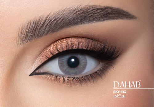 لنز فصلی دهب مدل اسکای کد 13 رنگ طوسی سبز روشن