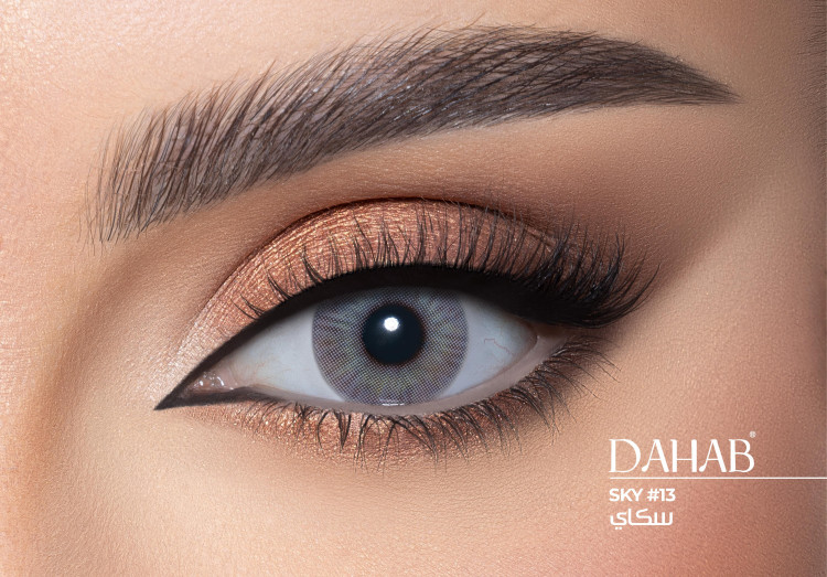 لنز فصلی دهب مدل اسکای کد 13 رنگ طوسی سبز روشن