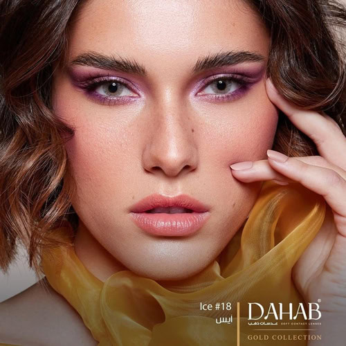 لنز فصلی دهب مدل آیس کد 18 رنگ طوسی یخی روشن