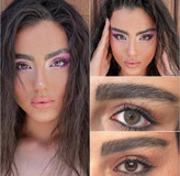 لنز فصلی دهب مدل کاپوچینو کد 35 رنگ عسلی تیره