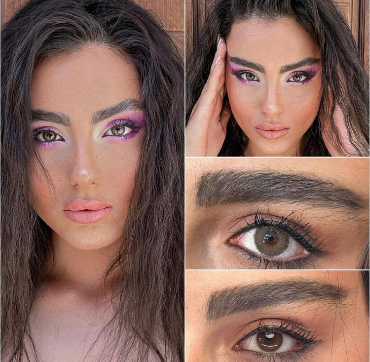 لنز فصلی دهب مدل کاپوچینو کد 35 رنگ عسلی تیره